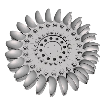 Pelton wheel CAD